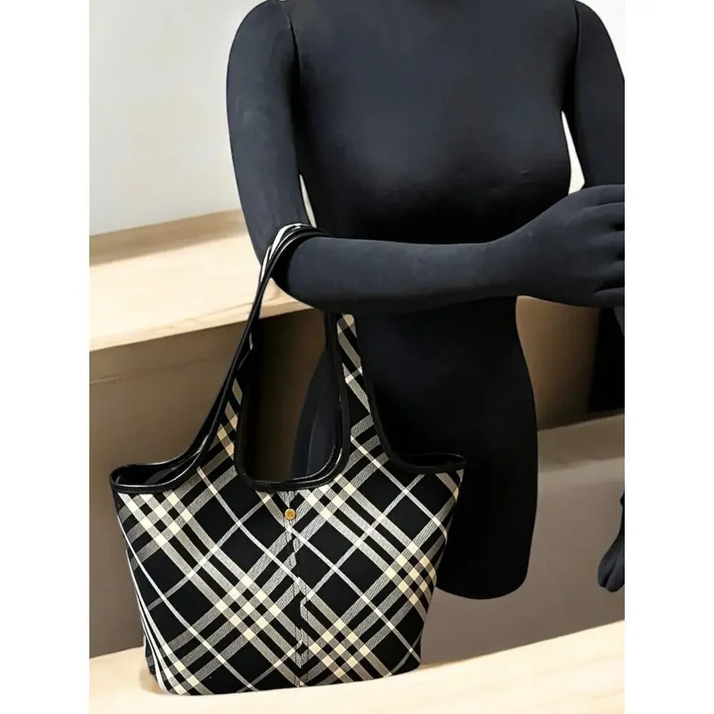 Burberry Small Check Tote Bag - Picture 11 of 16